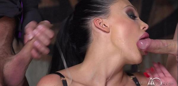  Aletta Ocean - Black Leather Double Pleasure - alettAOceanLive